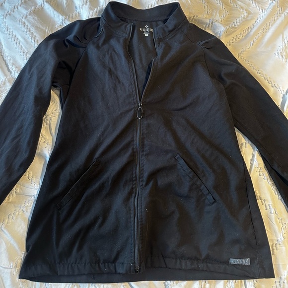 Med Couture Touch Women's Raglan Zip Front Warm Up Jacket - Picture 4 of 7